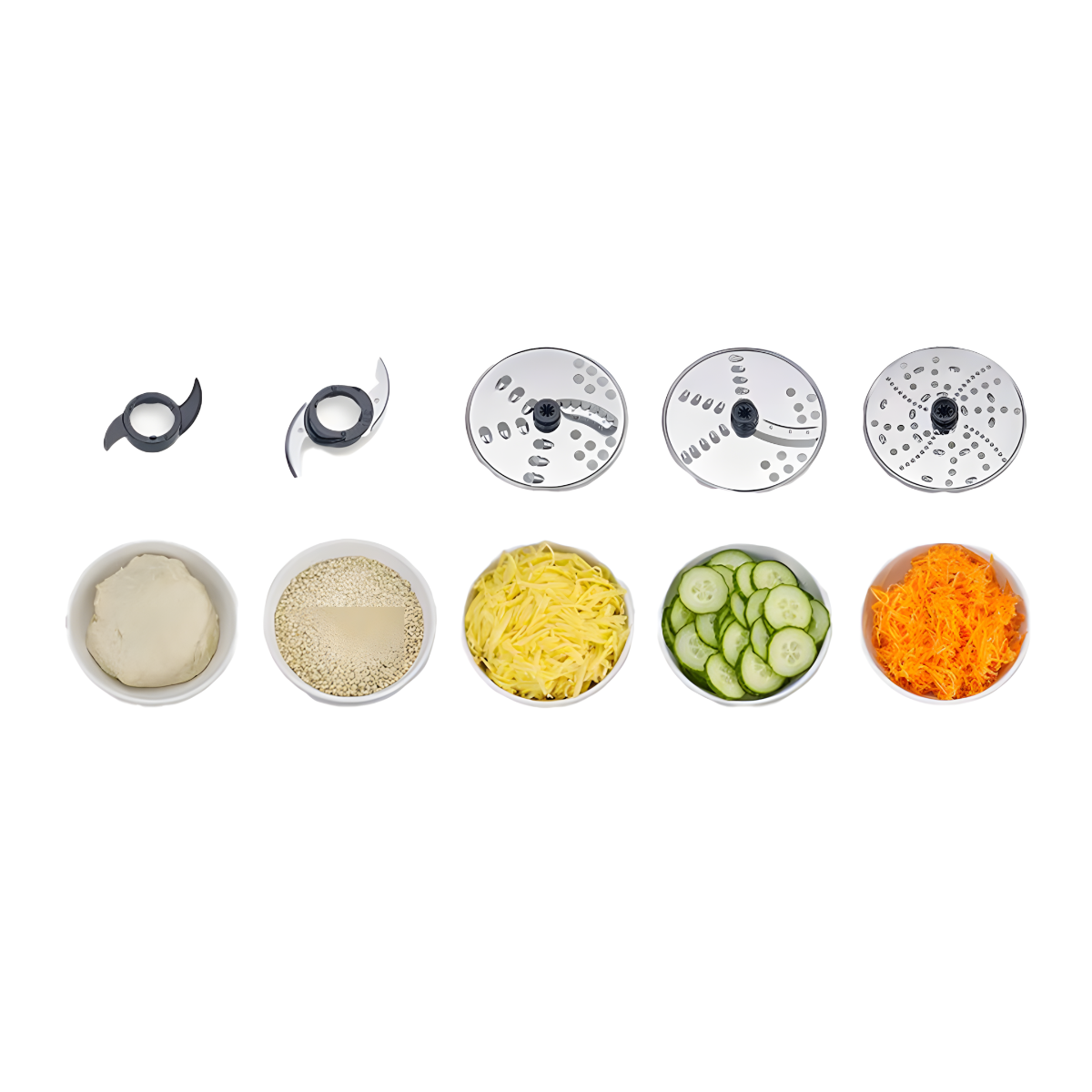 Severin Food Processor , 1200 Watt Silver - KM 3892
