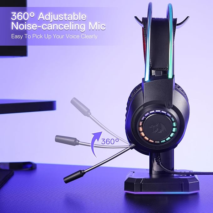 Redragon Scream H231 Wired Gaming Headset with Microphone , Black