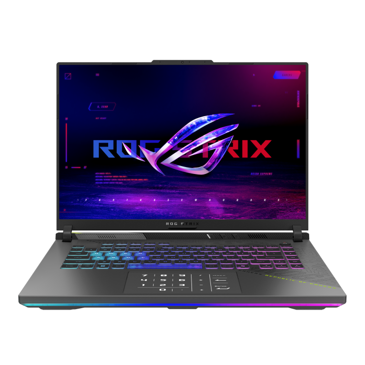 لاب توب اسوس روج ستريكس G16 2025 - G614FM-RV169W ، معالج ايه ام دي رايزن 9 9955HX 16 بوصة ، هارد 1 تيرا بايت SSD ، رام 16 جيجا بايت ، كارت شاشة انفيديا جي فورس RTX 5060 ،ويندوز 11 - رمادي اكليبس