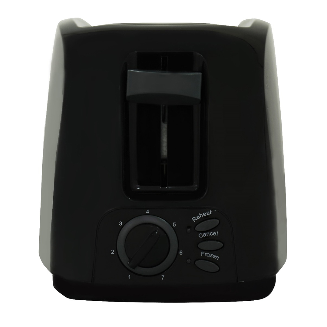 Mienta Toaster , 2 Slices 800 Watt Black - TO21409B