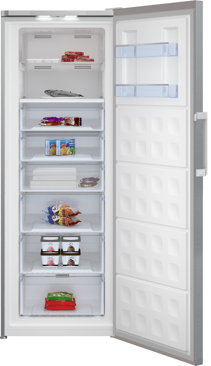 Beko bPRO 500 Upright Deep Freezer , 404 Liter , Stainless Steel - RFNE448E35XB