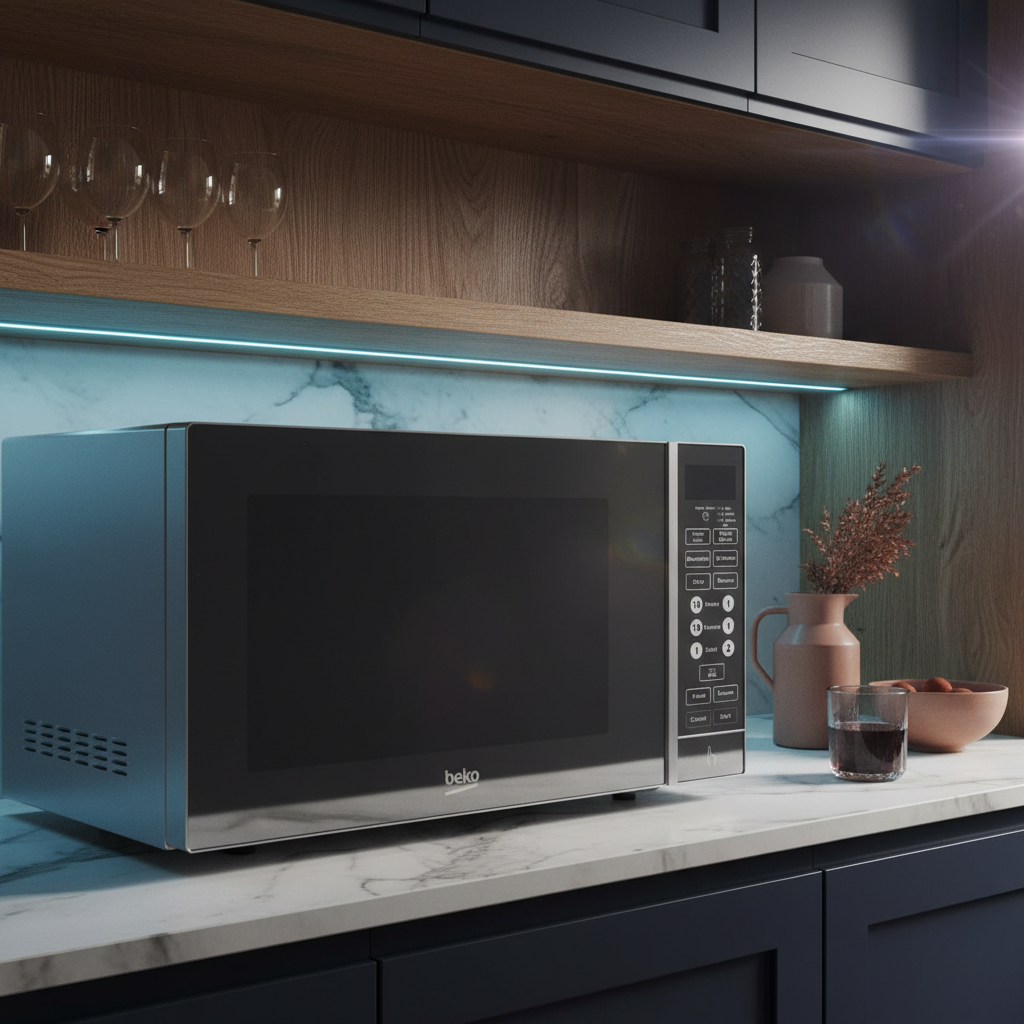Beko Microwave with Grill , 23 Liter 800 Watt , Grey - MGF23330S