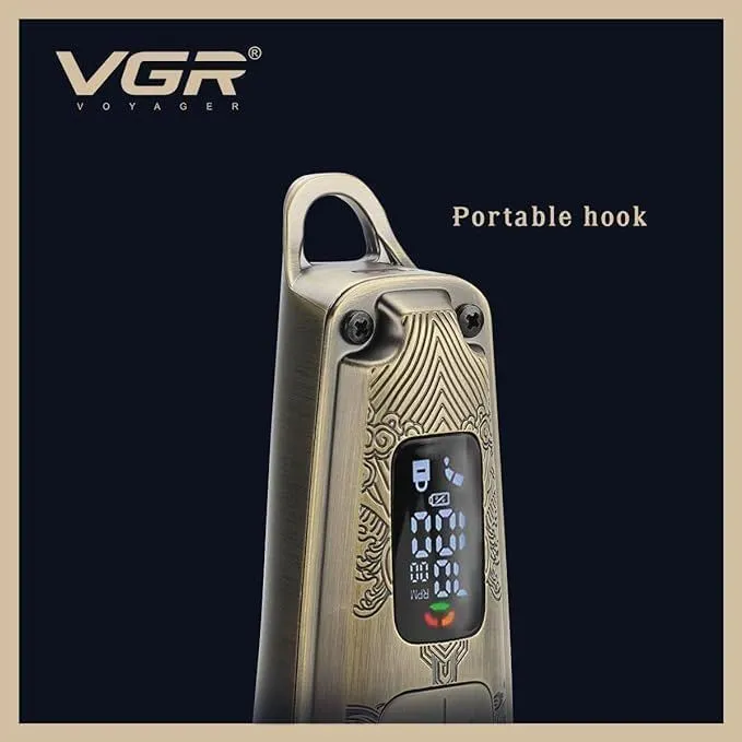 ماكينة حلاقة وتشذيب بالملحقات في جي ار ، ذهبي - V-901