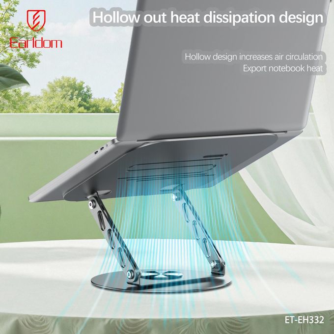 Earldom Laptop Stand for Laptops and tablets , Grey - ET-EH332
