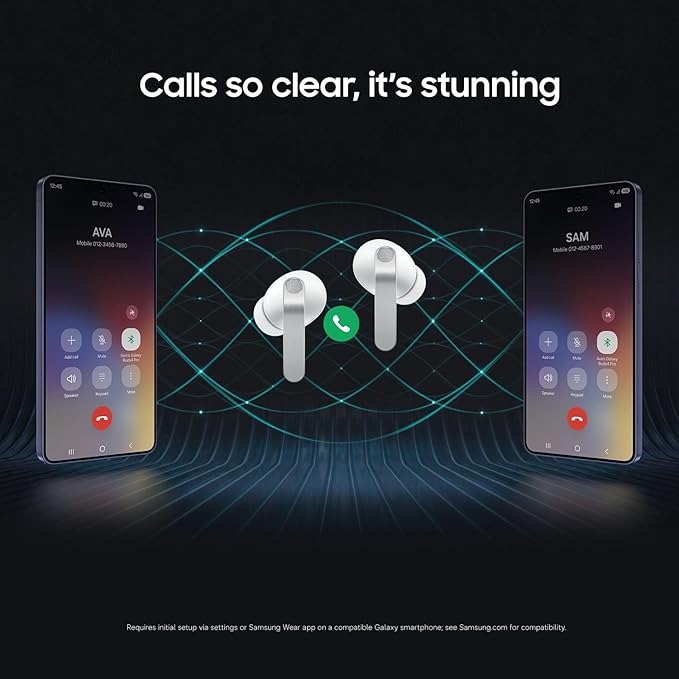 Samsung Galaxy Buds 4 Pro Earbuds , Active Noise Cancellation , Black