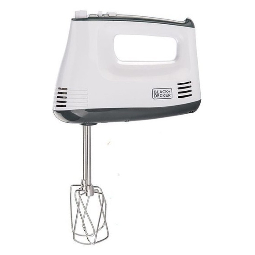 Black + Decker Hand Mixer 300 Watt White - M350