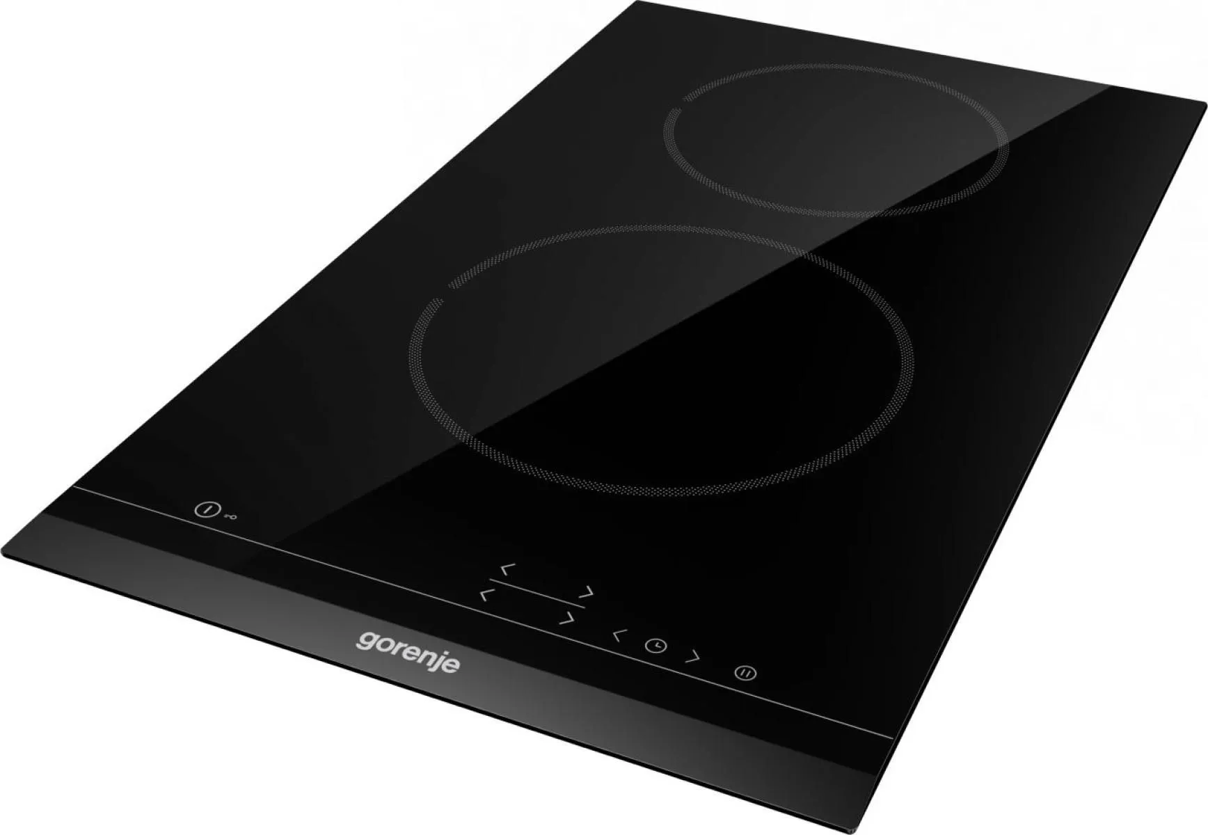 Gorenje Electricity Digital Electric Built-in Hob ,30 Centimeter 2 Burners ,Black - ECT321BCSC