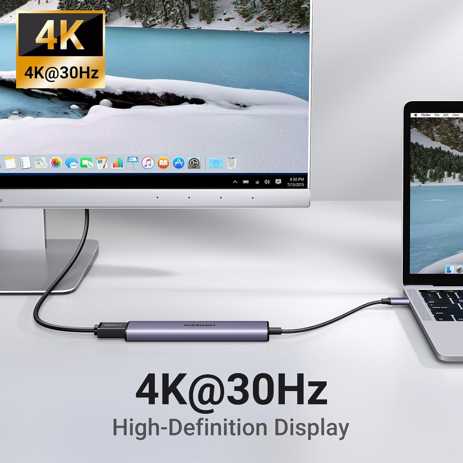 موزع USB متعدد المنافذ يوجرين ريفودوك