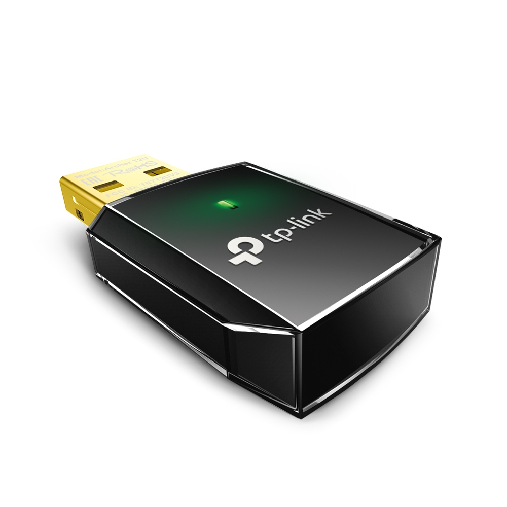 Tp-Link Archer T2U Wireless USB Adapter ,wireless ,Black - AC600