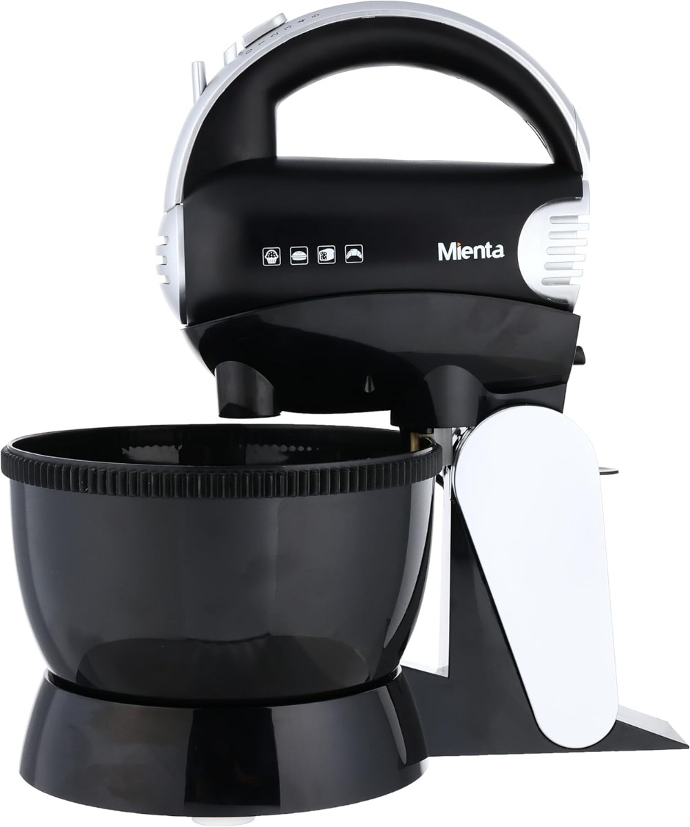 Mienta Stand Mixer 300 Watt Black Silver - HM13529A