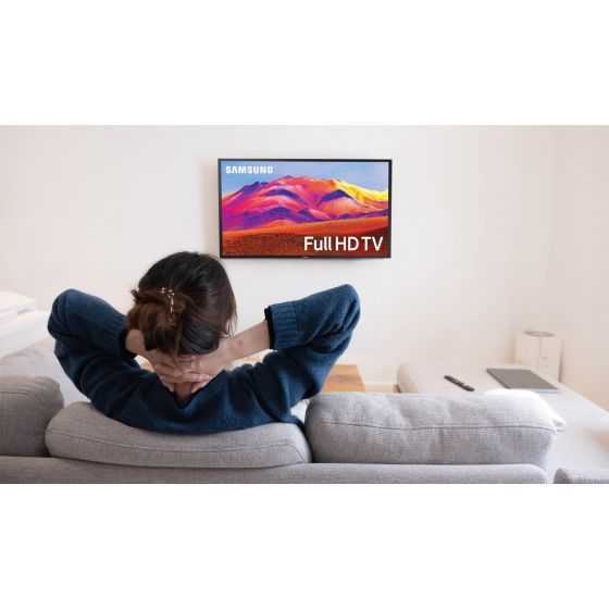 شاشة تلفزيون سمارت سامسونج ، مقاس 40 بوصة ، ليد ، دقة HD ، بريسيفر داخلي - 40T5300AUXEG