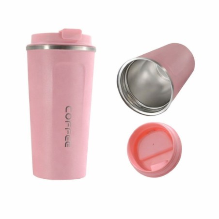 Generic Thermal Mug ,380 milliliter ,Pink