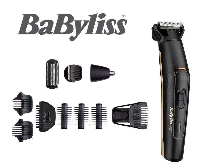 Babyliss Hair Trimmer with Attachments , Black - MT860SDE