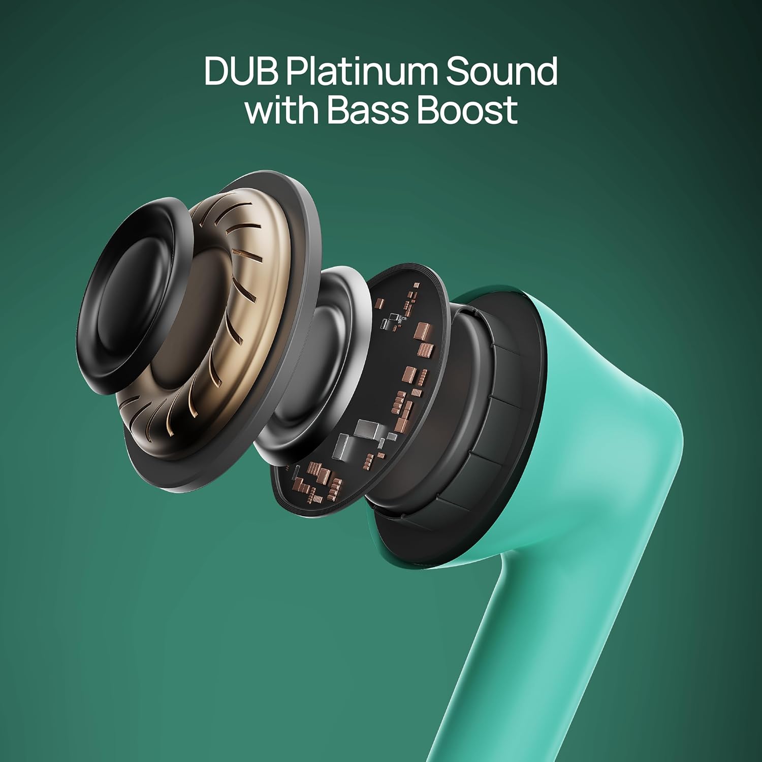 HMD DUB P60 Earbuds , with Active Noise Cancellation , Green