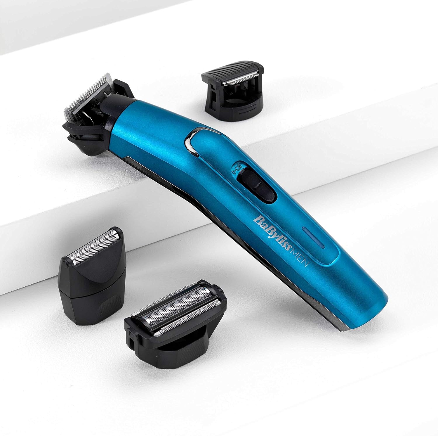 Babyliss MEN 12-in-1 Detail Beard T Hair Trimmer with Attachments , Black Blue