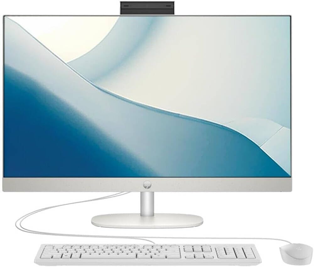 لاب توب اتش بي اول ان وان بي سي 24-CR0307nh ، معالج انتل كور i5-1334U 23.8 بوصة ، هارد 512 جيجا بايت SSD ، رام 8 جيجا بايت ، كارت شاشة انتل ايريس XE جرافيكس ،فري دوس - ابيض