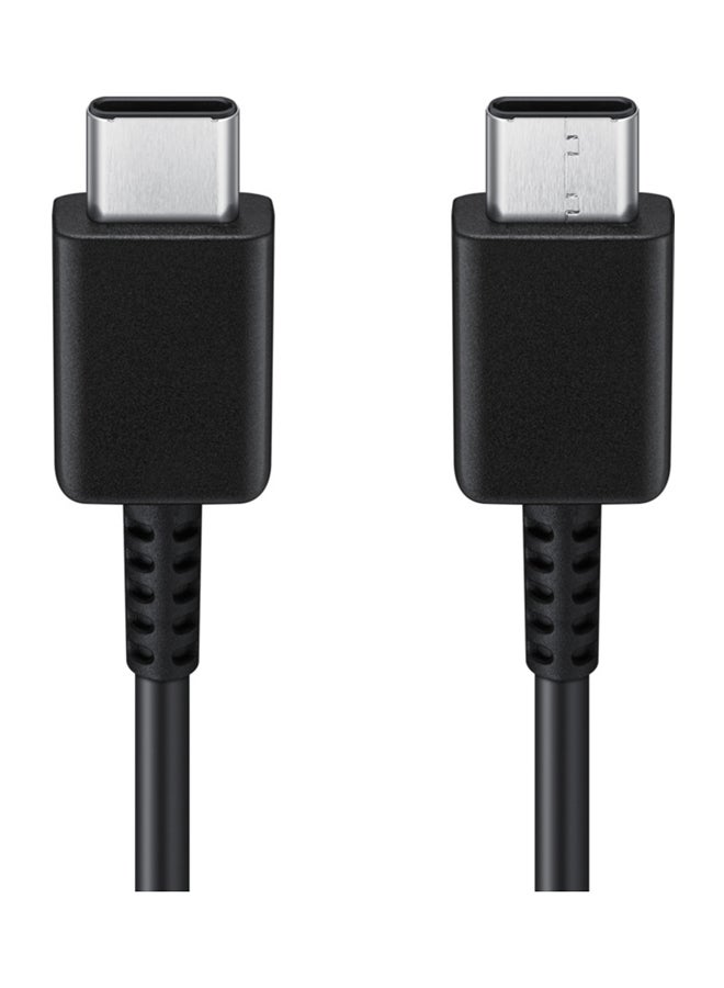 Samsung Wall Charger, USB-C port - EP-TA800NBEGGB with Samsung USB-C Charging Cable, 1 Meter, 5A, Black - EP-DN975BBEGWW, Black, 25 Watt