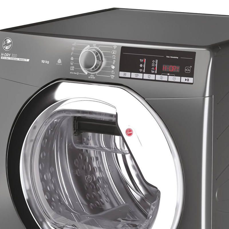 مجفف ملابس هوفر ، سعة 10 كجم ، فضي - HLEC10TCER-ELA
