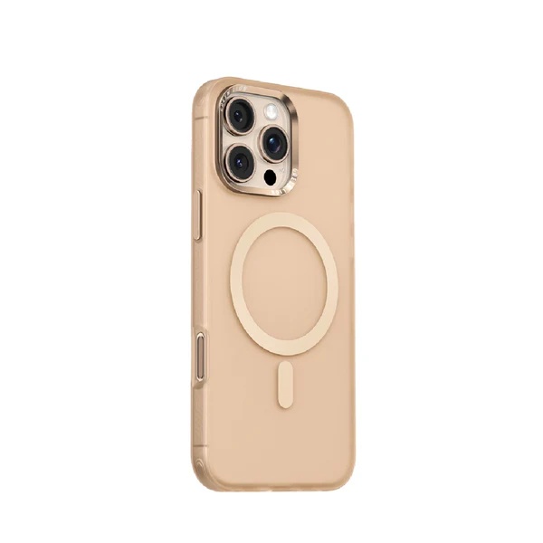 Green Lion Matte X MagSafe Back Cover forApple Iphone 16 Pro ,Gold