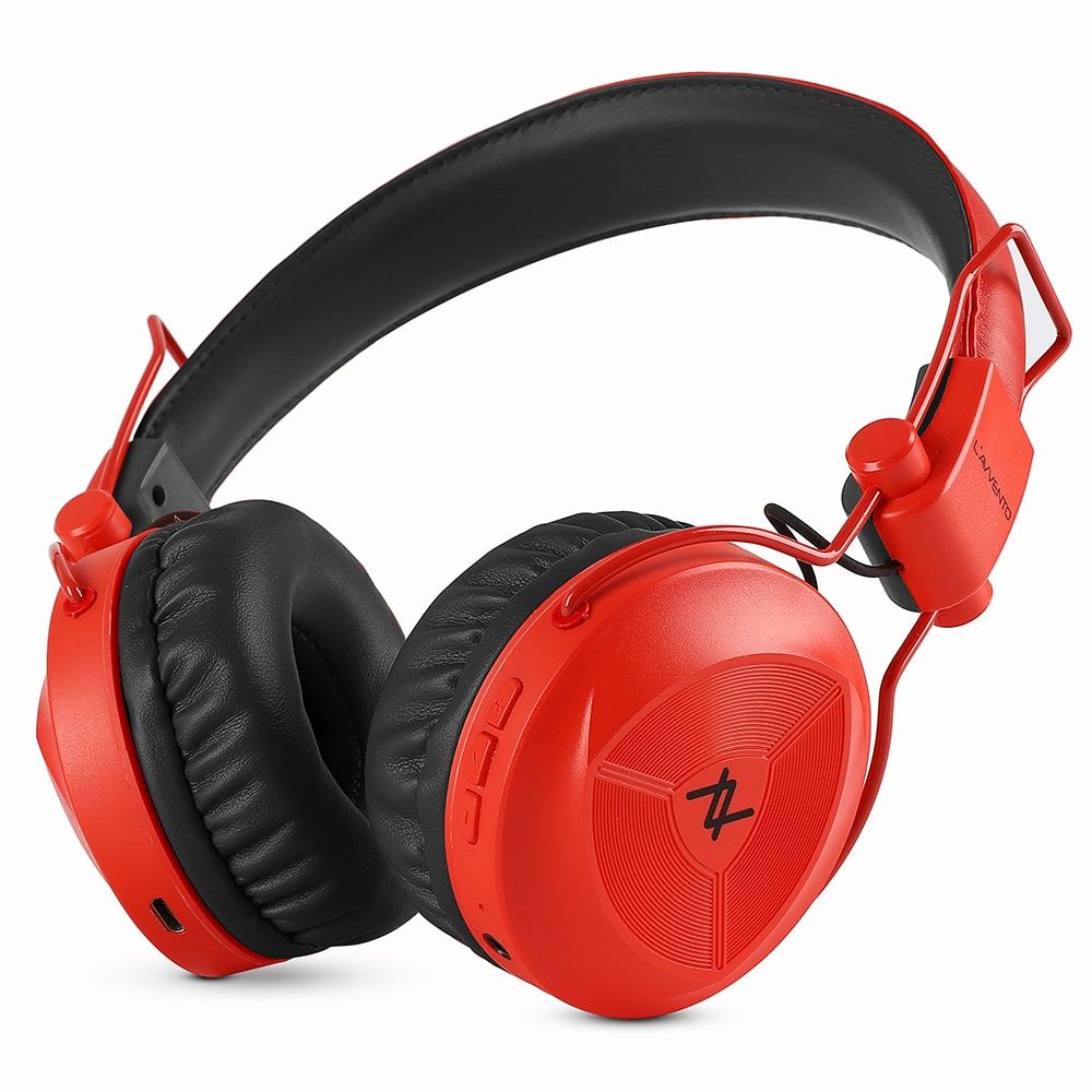 L'Avvento Wireless Over Ear Headphones , Red Black - HP235