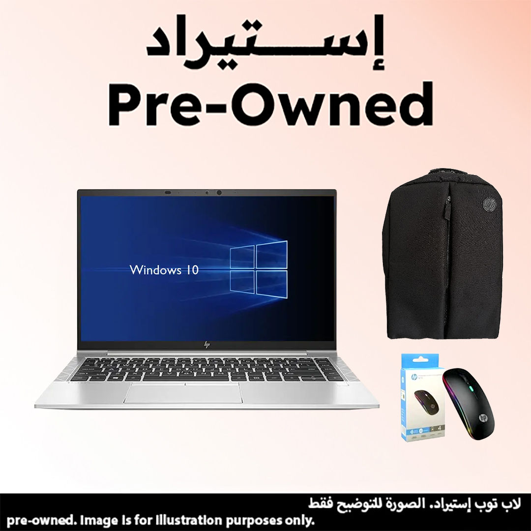 لاب توب استيراد اتش بي ايليت بوك 845 G8 ، معالج ايه ام دي رايزن 5 برو 5650U ، هارد 256 جيجا بايت SSD ، رام 16 جيجا بايت ، كارت شاشة ايه ام دي راديون جرافيكس