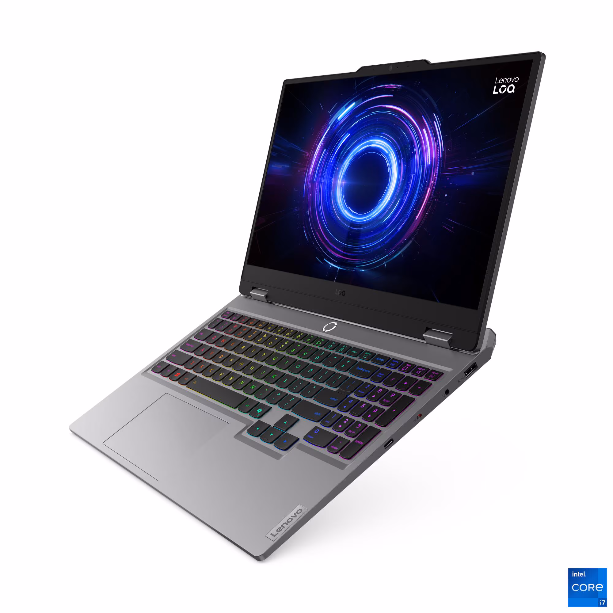 لاب توب جيمنج لينوفو LOQ 15IRX10 ، معالج انتل كور i7-13650HX 15.6 بوصة ، هارد 512 جيجا بايت SSD ، رام 16 جيجا بايت ، كارت شاشة انفيديا جي فورس RTX 5050 ،فري دوس - رمادي لونا