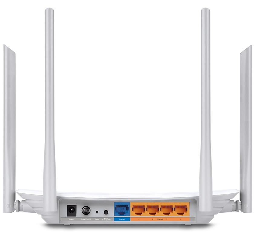 Tp-Link AC1200 Wireless Router , 4 Ports , White - Archer C50