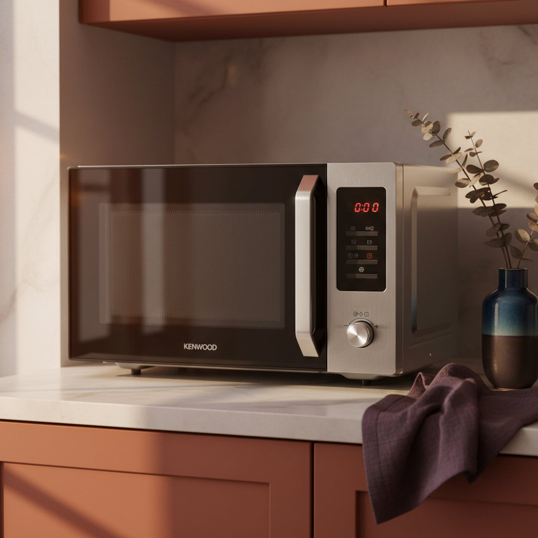 Kenwood Microwave with Grill , 30 Liter 700 Watt , Black Silver - MWM30BK