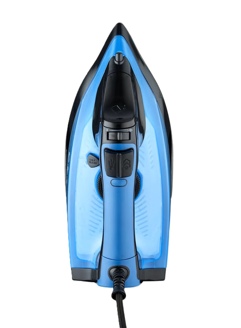 Swiss Pro Steam Iron , 2800 Watt , Black Blue - SPE-SI2800BB