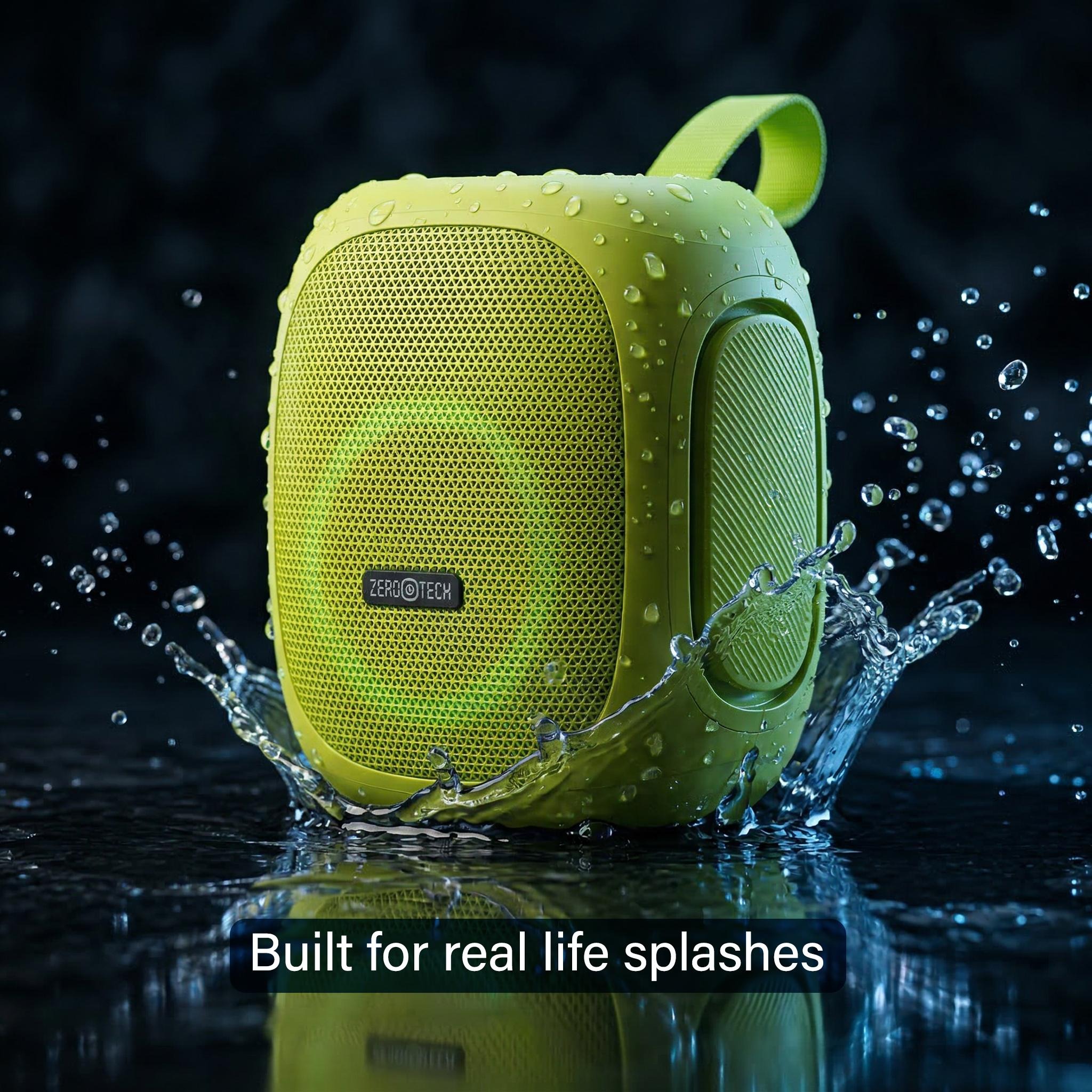 ZeroTech Portable Bluetooth Speaker , Lime Green - ZPCS-P35GN