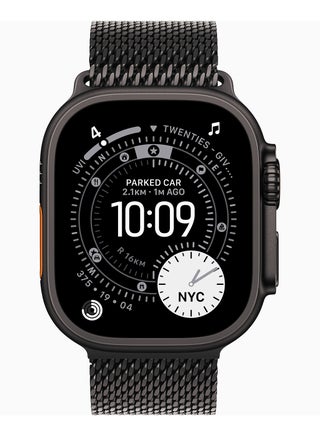 Apple Ultra 3 Smart Watch, S/M Band , 49 Millimeter Black Titanium and Black Titanium Milanese