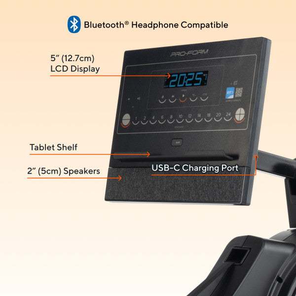 Proform 750R Power Smart Rowing Machine Black
