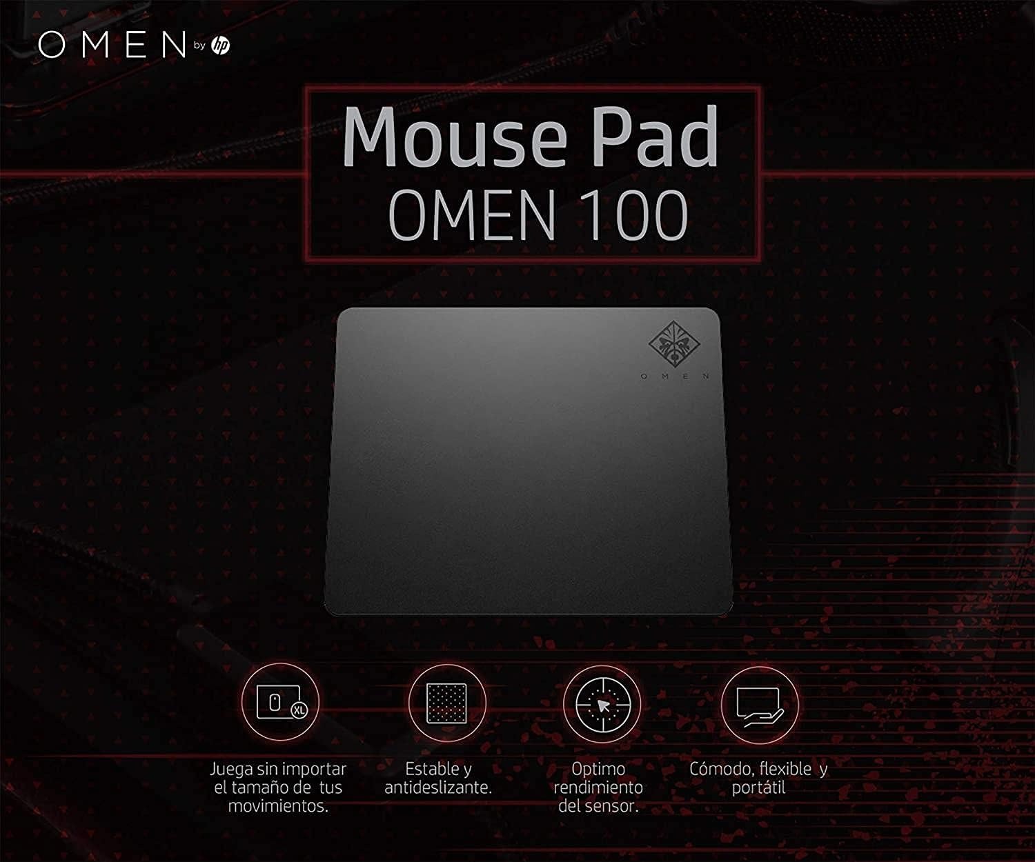 Hp Omen 100 Mouse Pad for Mouse , Black 1MY14AA-ABB