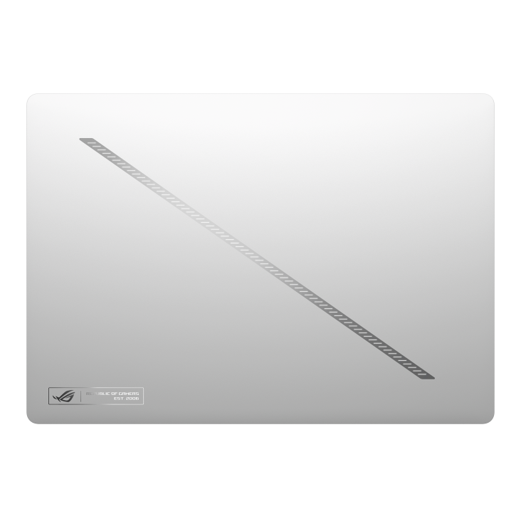 لاب توب جيمنج اسوس روج زيفروس G14 - GA403WR-WH320W ، معالج ايه ام دي رايزن AI 9 HX 370 14 بوصة ، هارد 1 تيرا بايت SSD ، رام 32 جيجا بايت ، كارت شاشة انفيديا جي فورس RTX 5070 TI ،ويندوز 11 - ابيض بلاتنيوم
