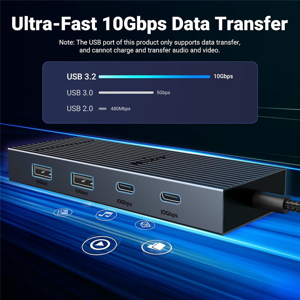 موزع USB متعدد المنافذ يوجرين ريفودوك برو - 45365