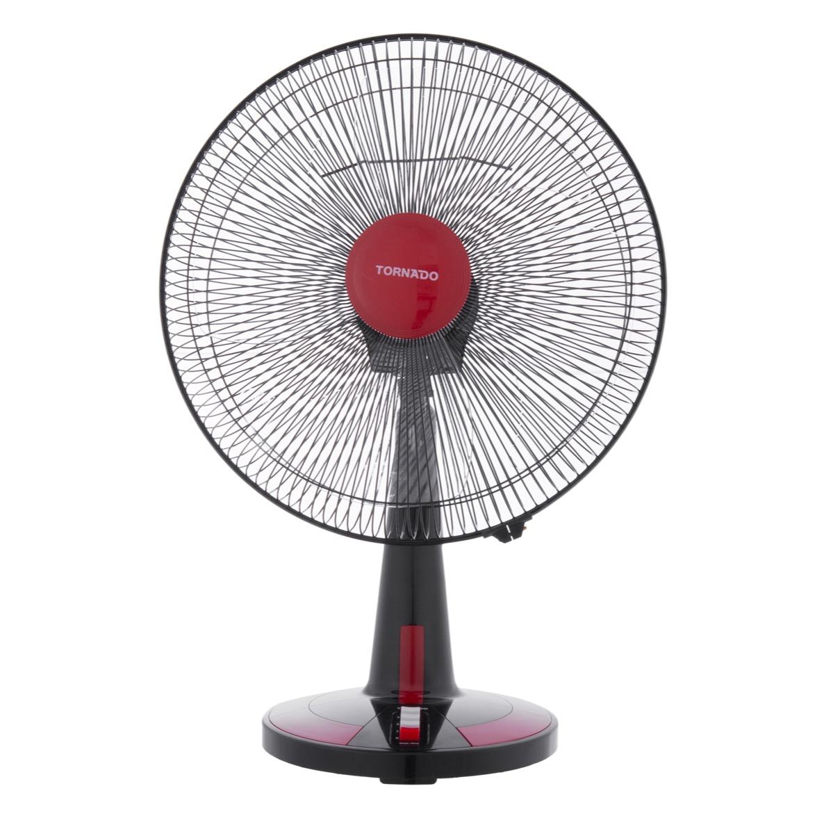 Tornado Table Fan , Black Red - TDF16