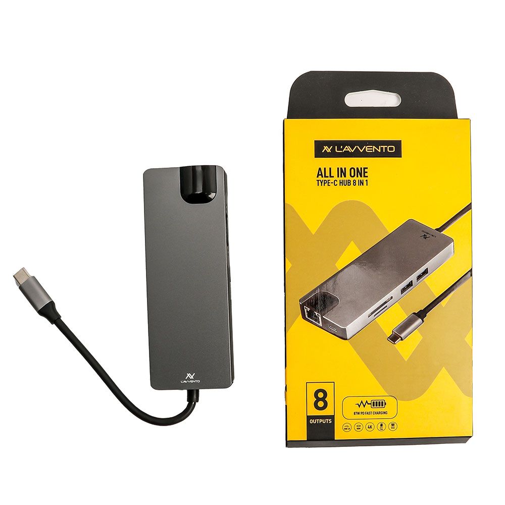موزع USB-C Type C لافينتو اول ان ون - US017