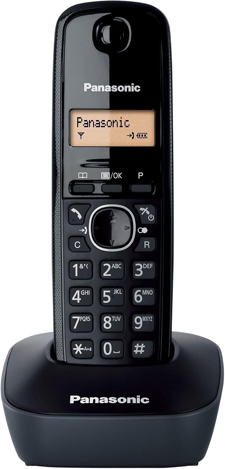 تليفون لاسلكي باناسونيك ،اسود - KX-TG1611 DECT