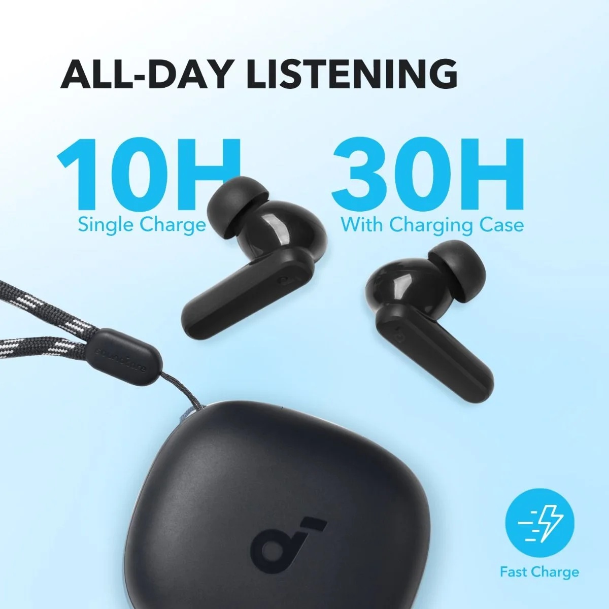ايربودز انكر ساوند كور R50i VI ، اسود - A3969D11