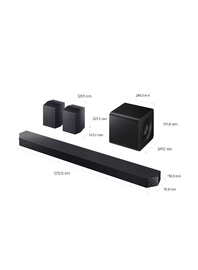 Samsung Q-Series Wireless and Wired Sound bar , Black - HW-Q990H/ZN