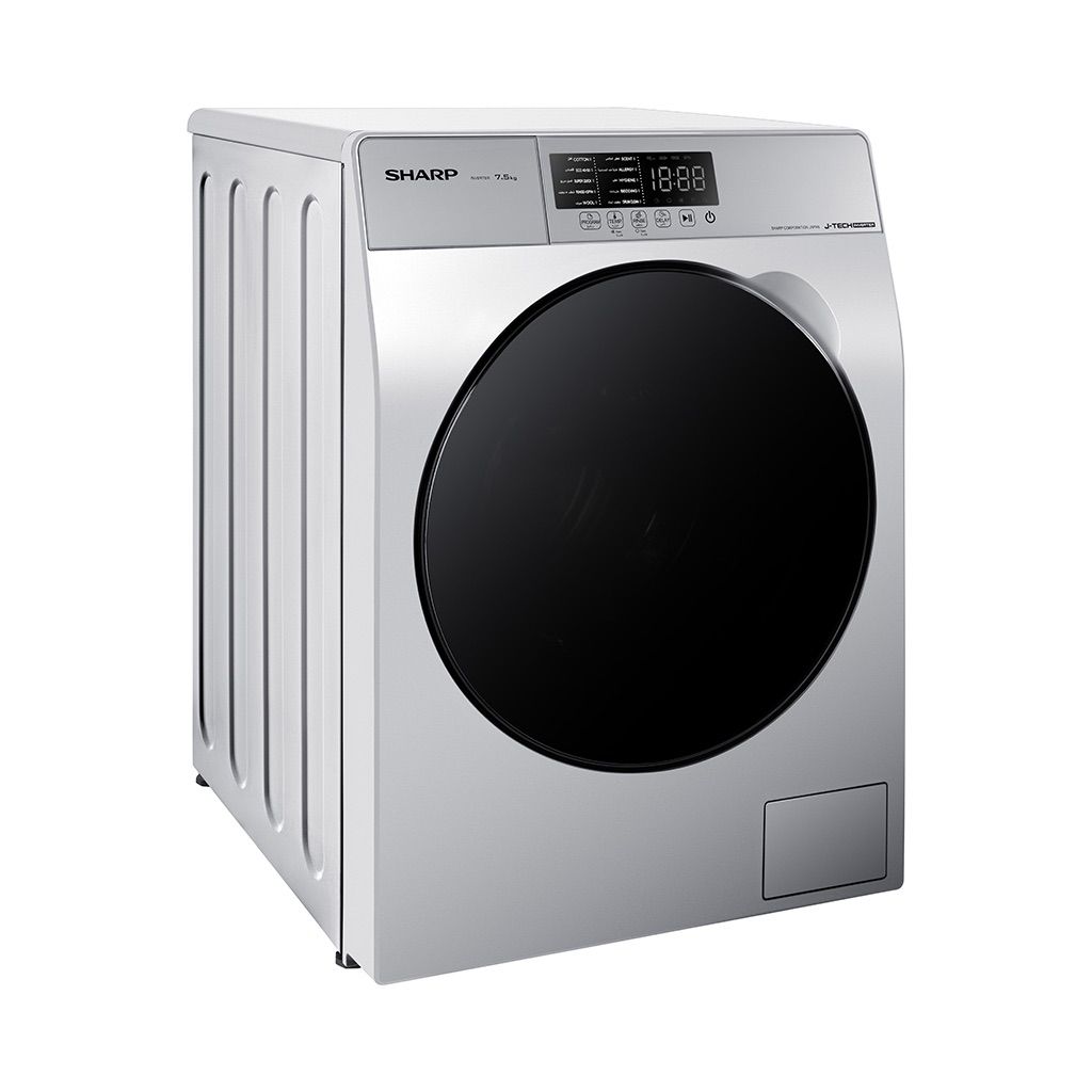 Sharp Inverter Front Load Washing Machine , 7.5 kg , Grey - ES-FE752KLE-W