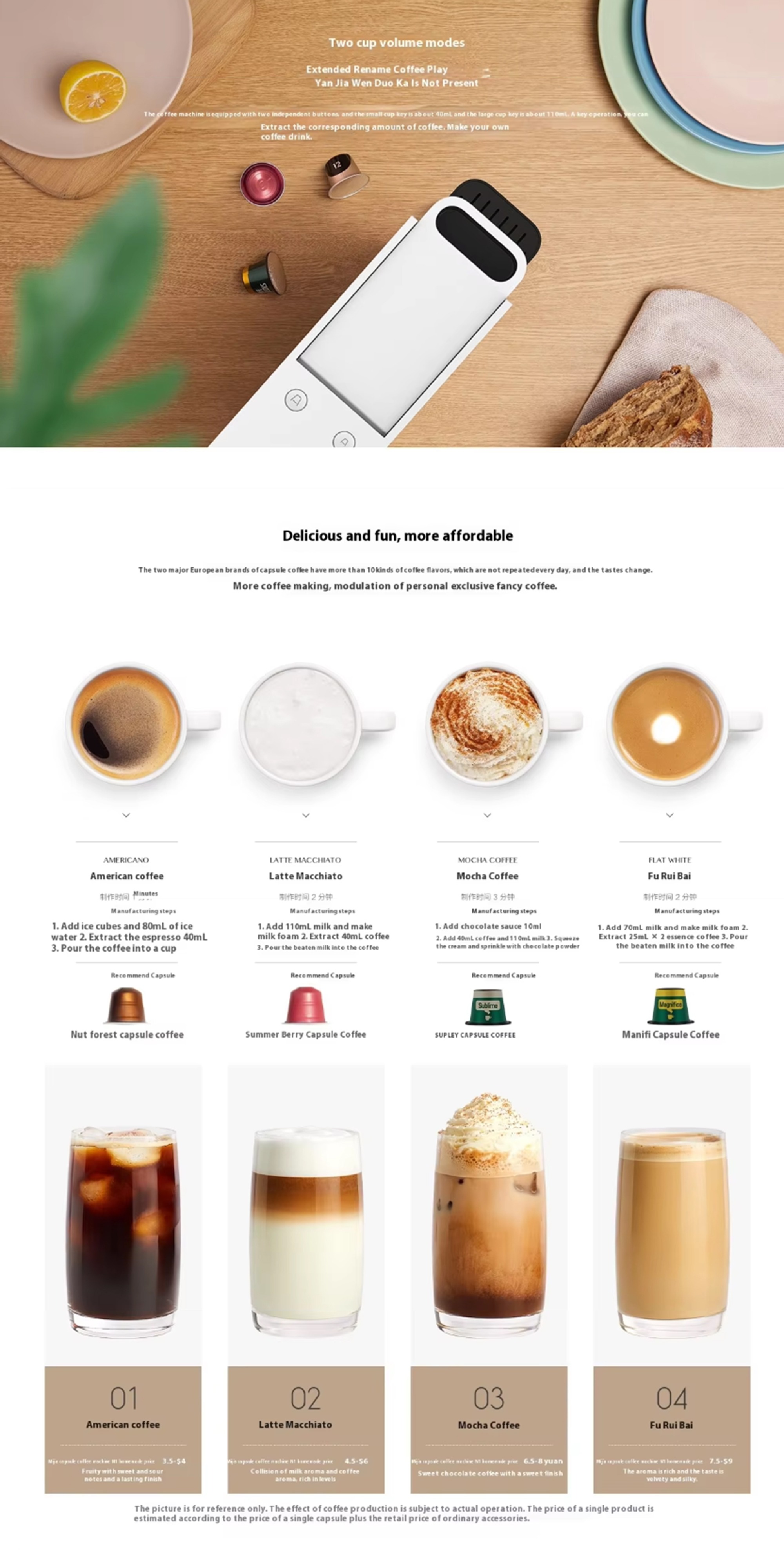 Xiaomi MIJIA Fully Automatic Espresso Machine , 600 milliliter , White Black - S1301
