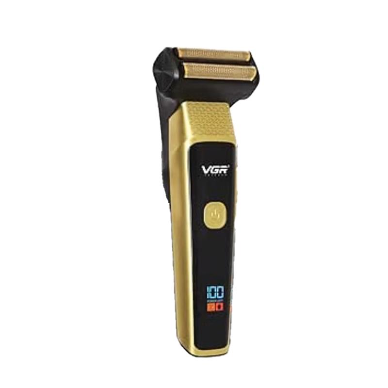 ماكينة حلاقة كهرباء في جي ار Professional 3 in 1 ، استخدام جاف ، اسود وذهبي - V-366