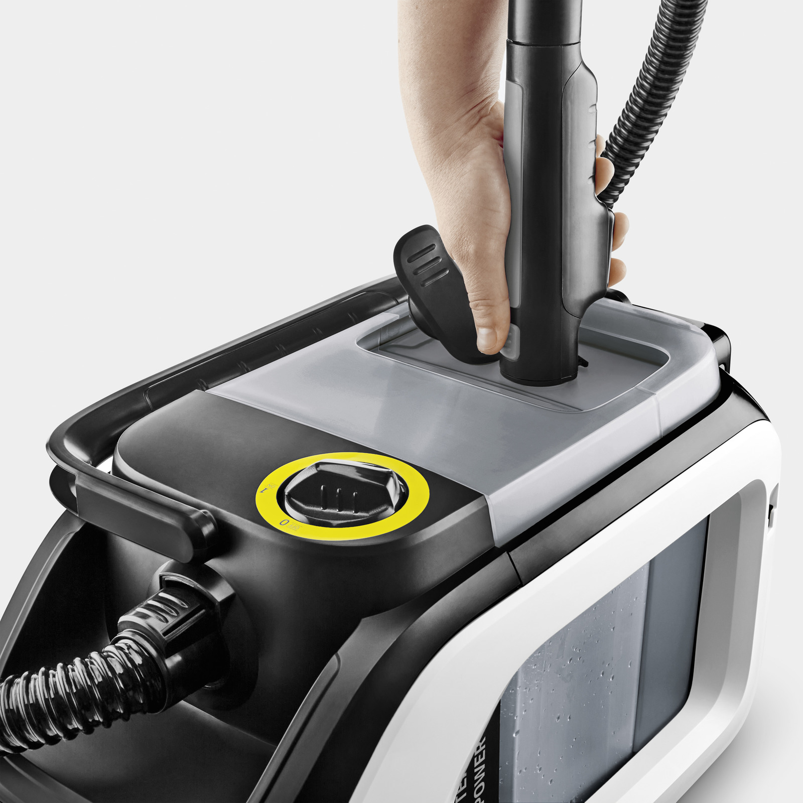 Karcher Spray Extraction Bagless Carpet Cleaner White Black - SE 3-18