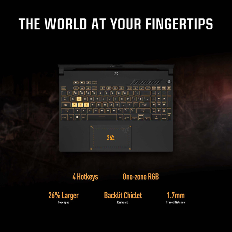لاب توب اسوس TUF جيمنج F15 FX507ZC 2022 ، معالج انتل كور i5-12500H 15.6 بوصة ، هارد 512 جيجا بايت SSD ، رام 8 جيجا بايت ، كارت شاشة انفيديا جي فورس RTX 3050 ،ويندوز 11 - رمادي ميتشا