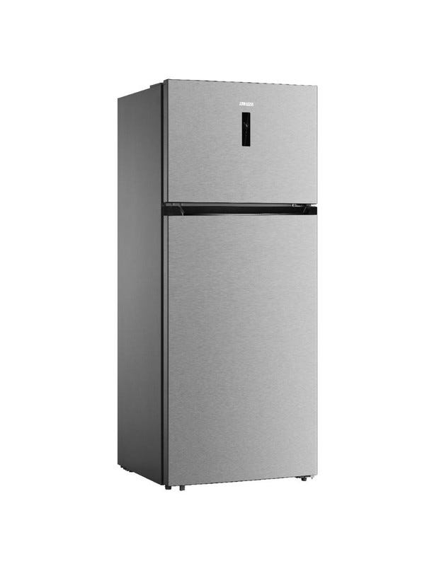 Zanussi NoFrost Top Freezer Refrigerator , 535 Liter Inverter Motor , Silver - ZTE7002SA