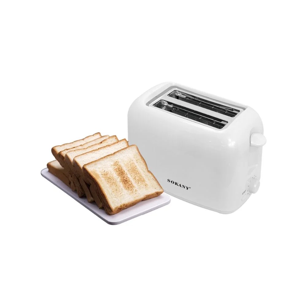 Sokany Toaster , 2 Slices 700 Watt White - HJT-022
