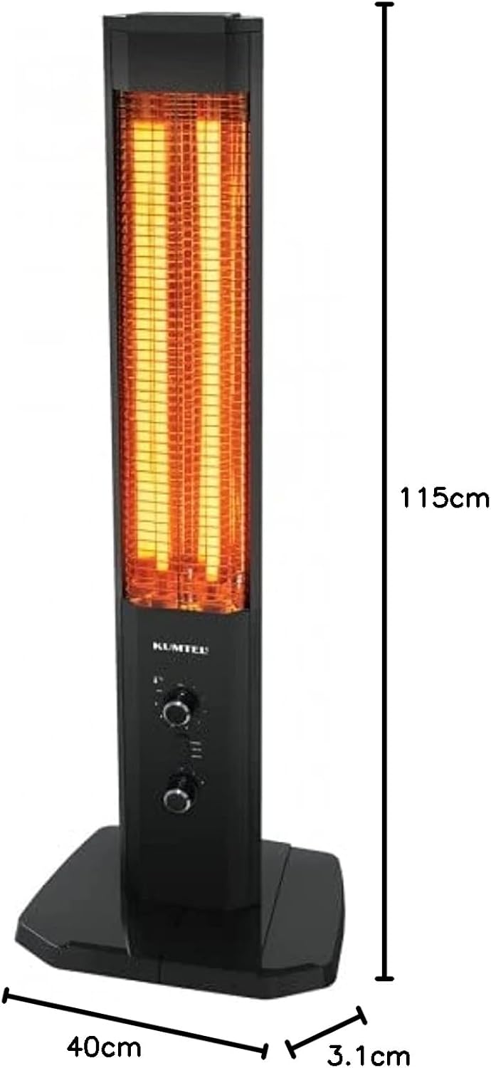 دفاية كهرباء كوميتل ، 2300 وات ، اسود - MH-2300