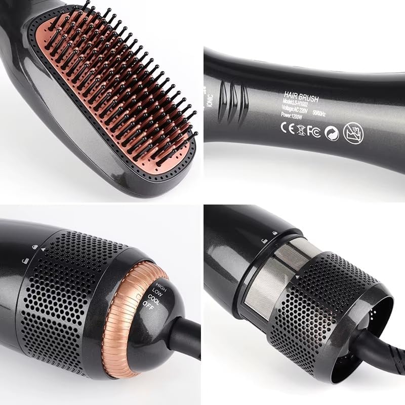 Joy 2 in 1 Hair Brush , Black and Brown