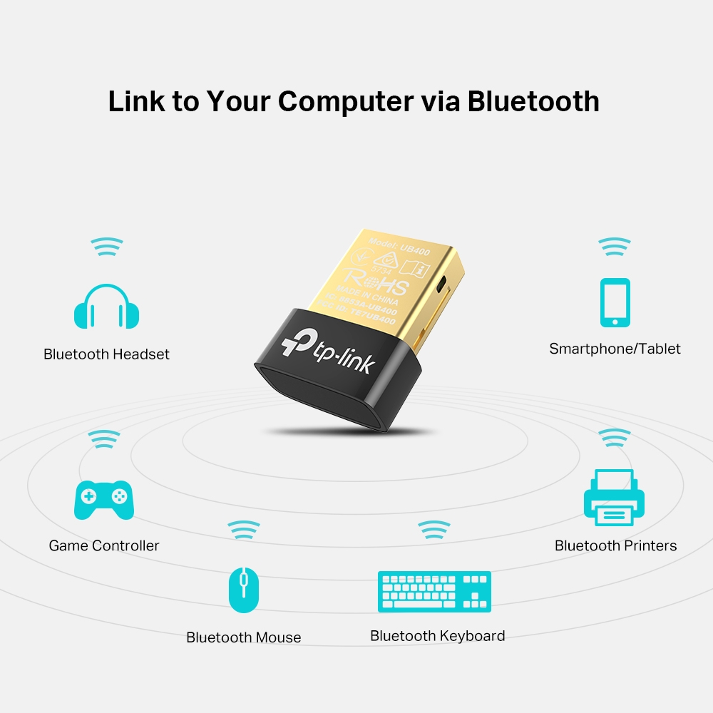 محول USB نانو تي بي لينك ، اسود - UB400